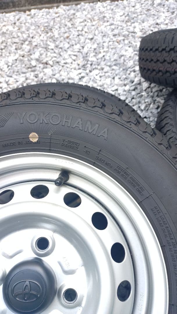 ②145/80R12LTヨコハマタイヤ・ホイールセット 2023年製