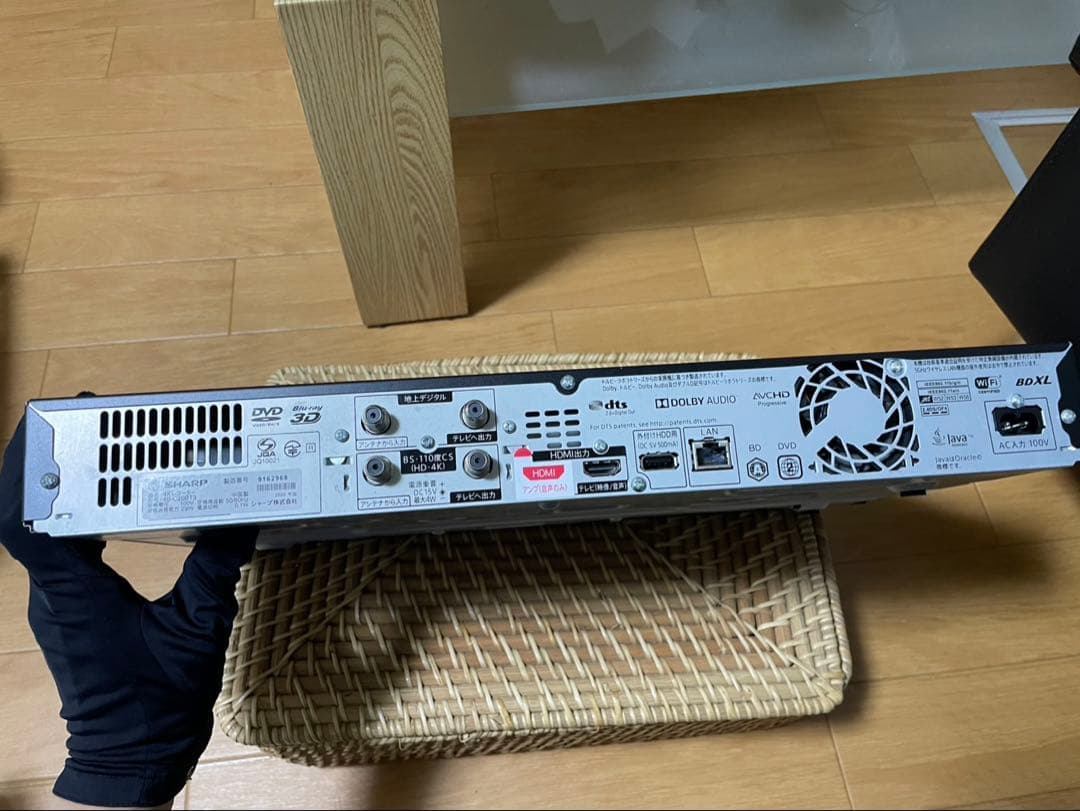 SHARP ブルーレイレコーダー　4B-C20BT3