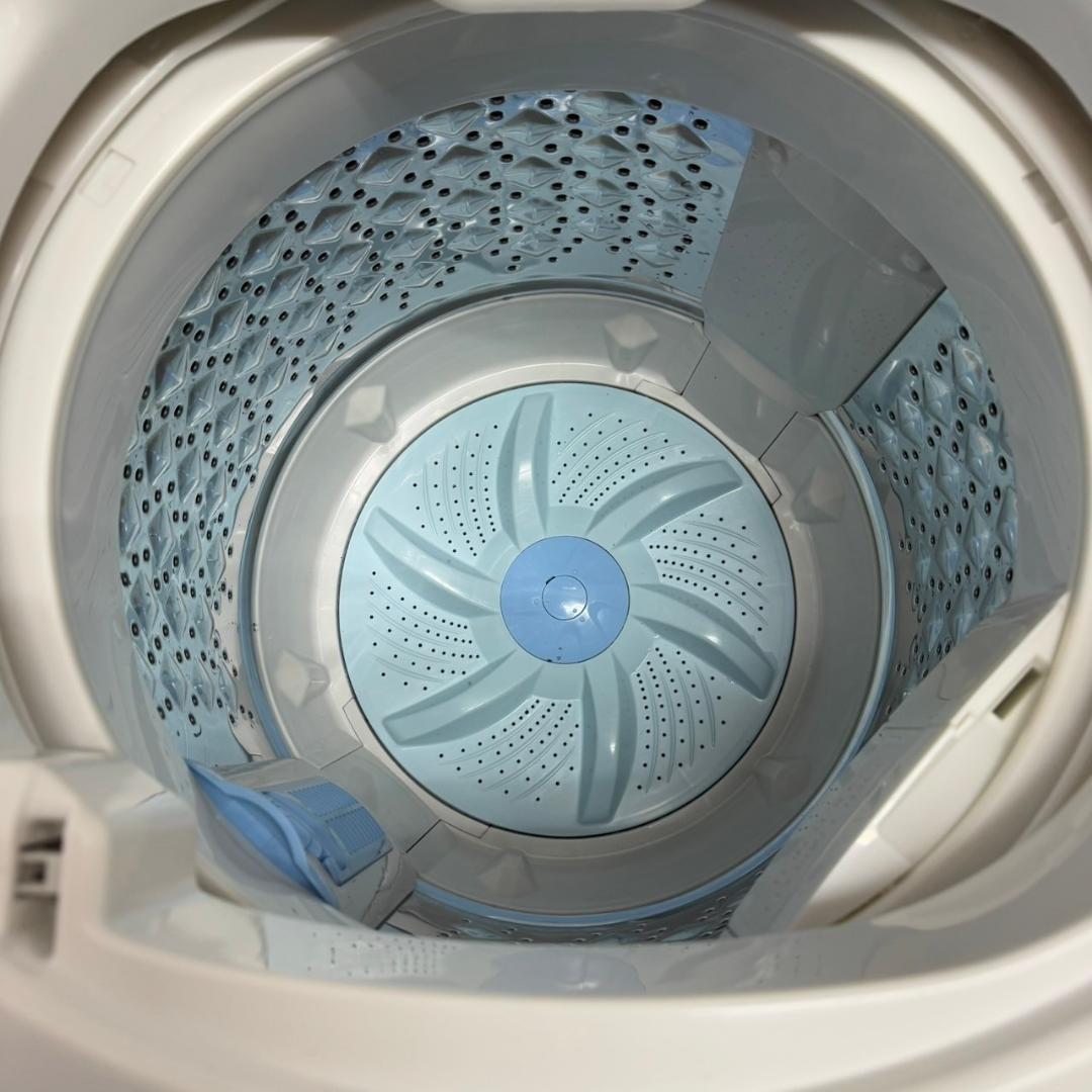 東芝 全自動洗濯機 5.0㎏ AW-5G6 風乾燥付き 2018年 N0665