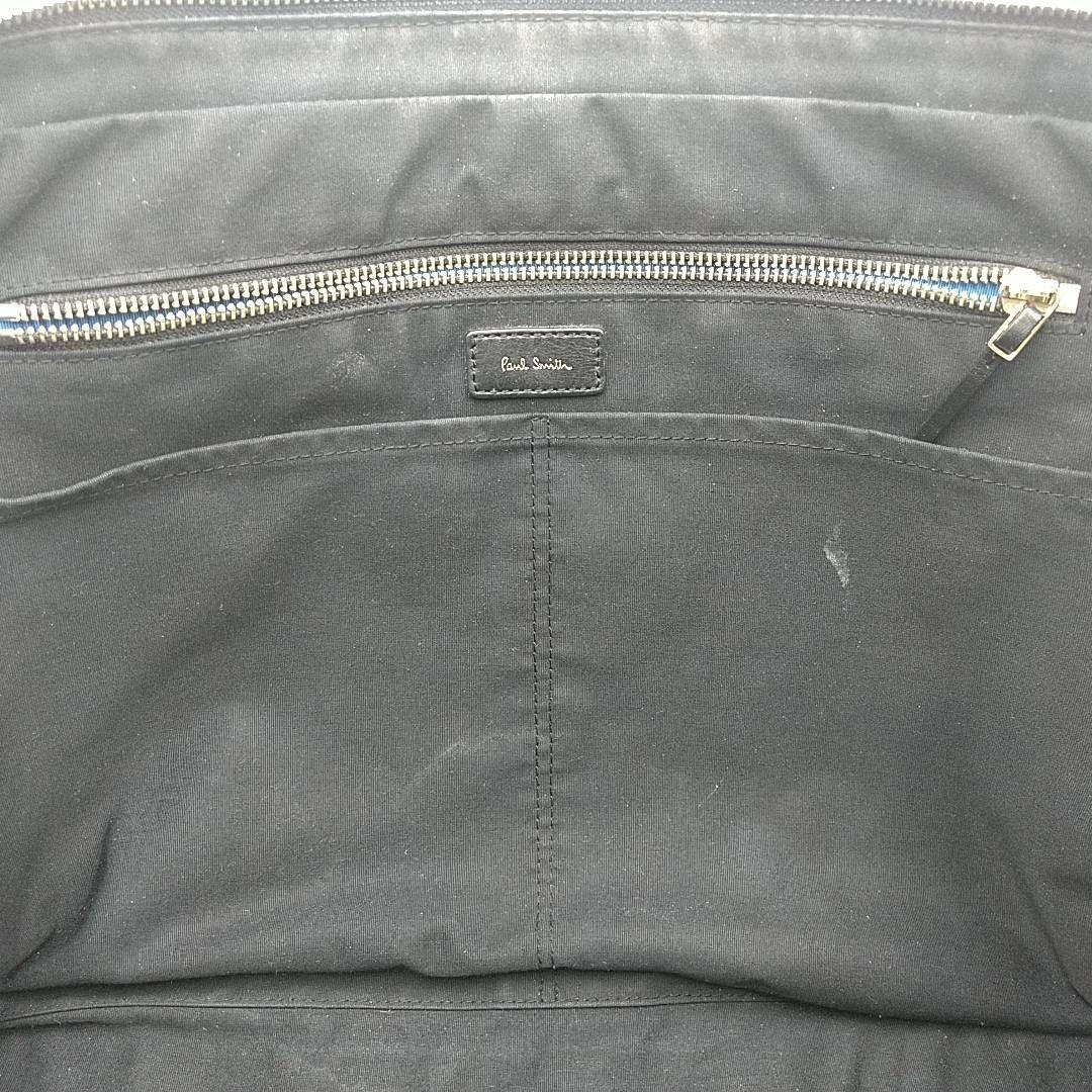 ポールスミス 本革 黒 ビジネスバッグ ブリーフケース シボ革 2way A4可