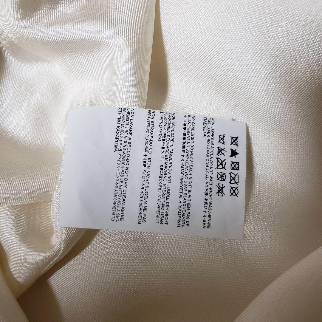 サンローラン SaintLaurent　レーストリム　サテン　ドレス　ワンピース