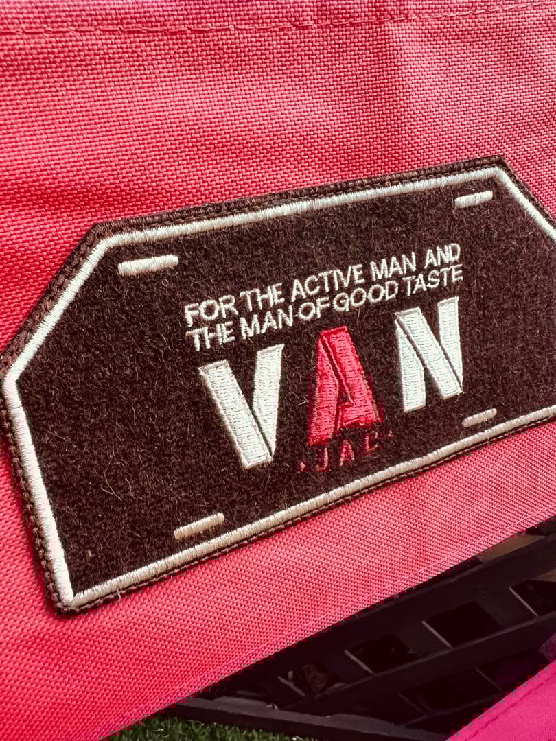 値引VAN木製折りたたみ椅子ディスプレイ品used程度良い