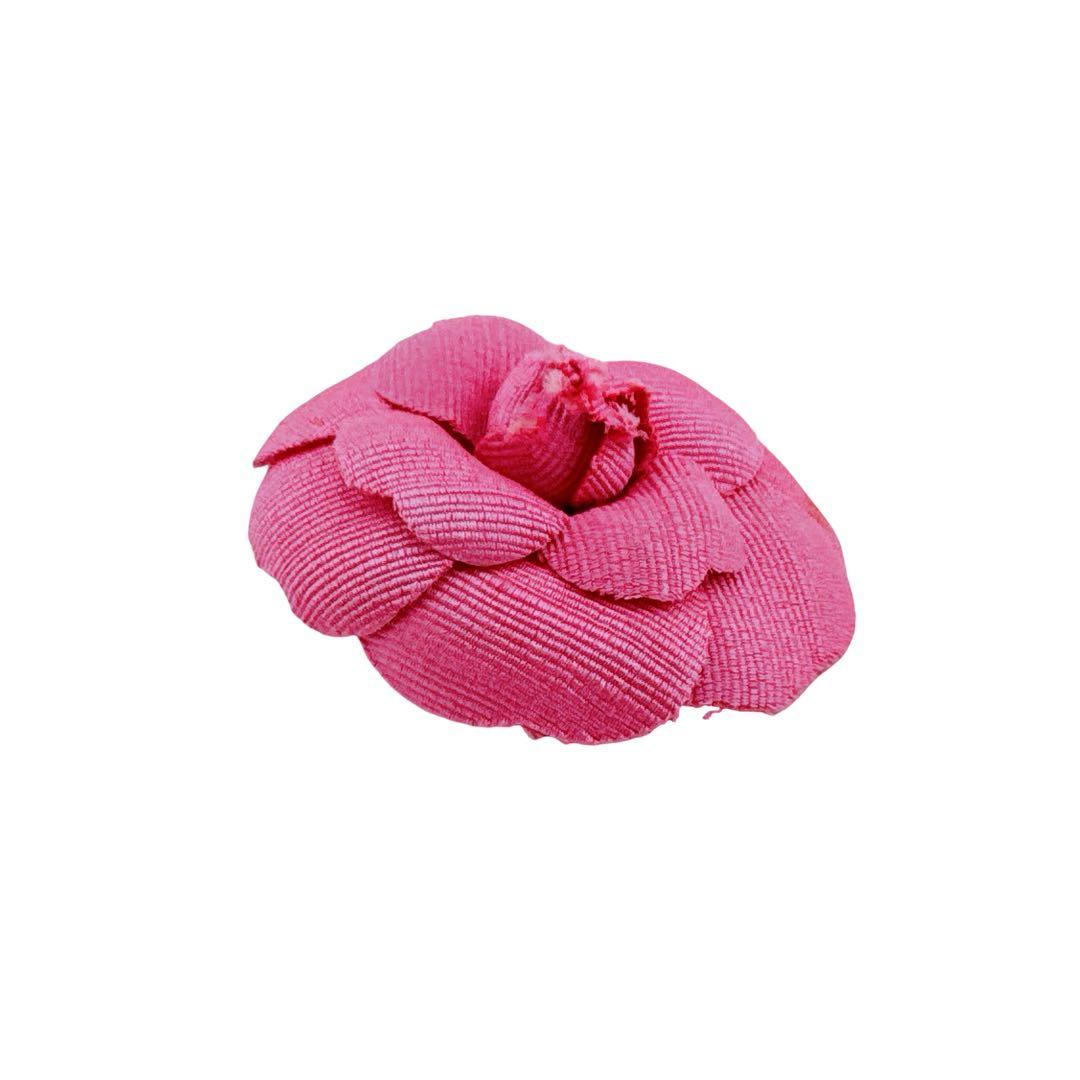 シャネル カメリア コサージュ ピンブローチ ピンバッジ レディース ピンク