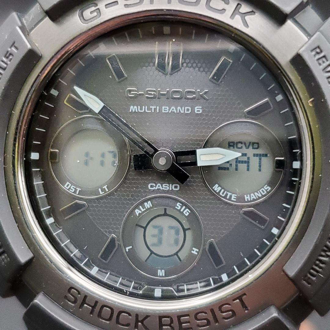 稼働品 G-SHOCK カシオ タフソーラー 電波 黒 メンズ