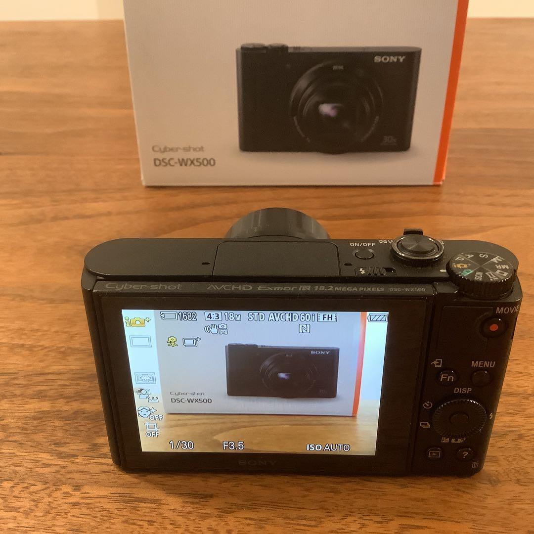 美品　Sony サイバーショットDSC-WX500 三脚・カメラケース付き