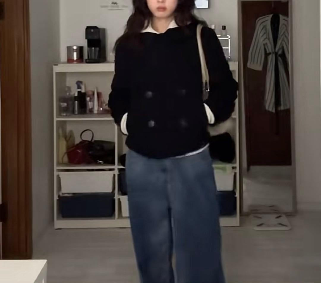 超美品ユニクロ ダブルフェイスショートコート