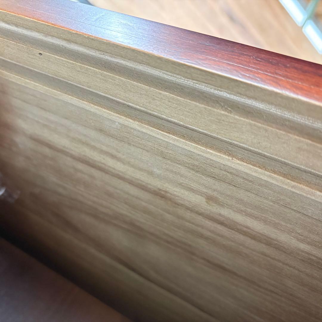 訳あり品！【135】民芸家具木製桐材無垢引き戸チェストタンス木製収納家具和室和風