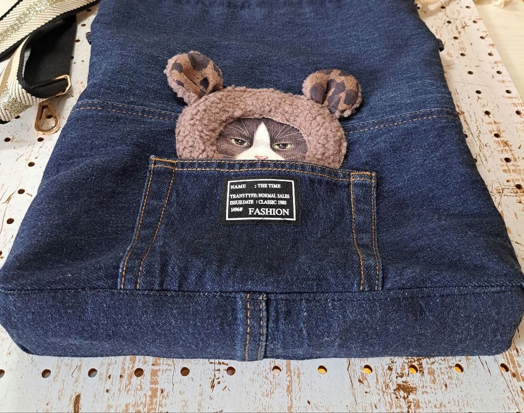 ☆*☆様 コヤンイサムチョン　デニムリメイク巾着トートバッグ