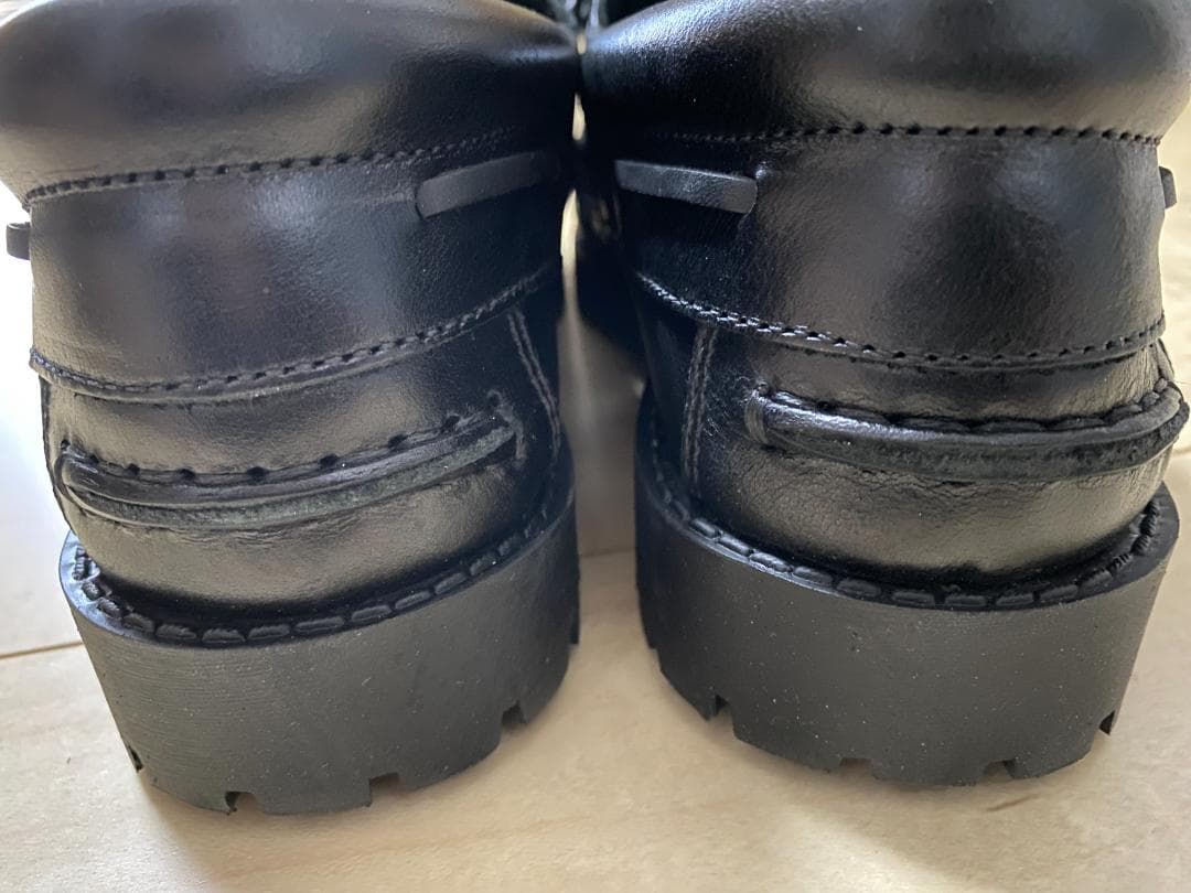 ARTESANOS×StevenAlan　3EYEモカシンデッキシューズ　41黒