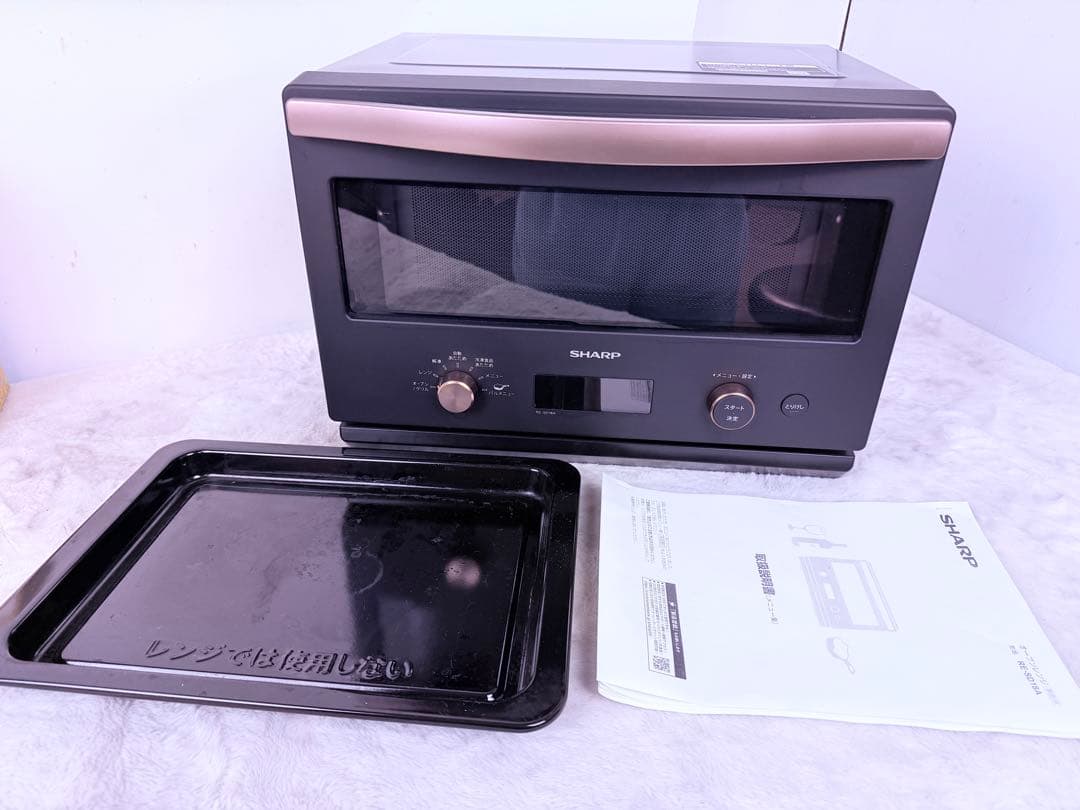 【美品】SHARP オーブンレンジ RE-SD18A-B 2023年製 ブラック