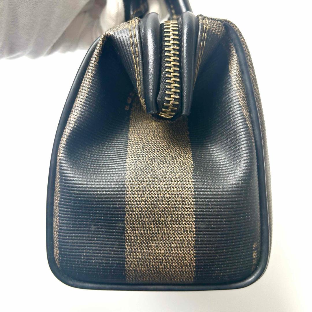 フェンディ　 ペカン　FFロゴ　PVC ハンドバッグ　ミニボストンバッグ