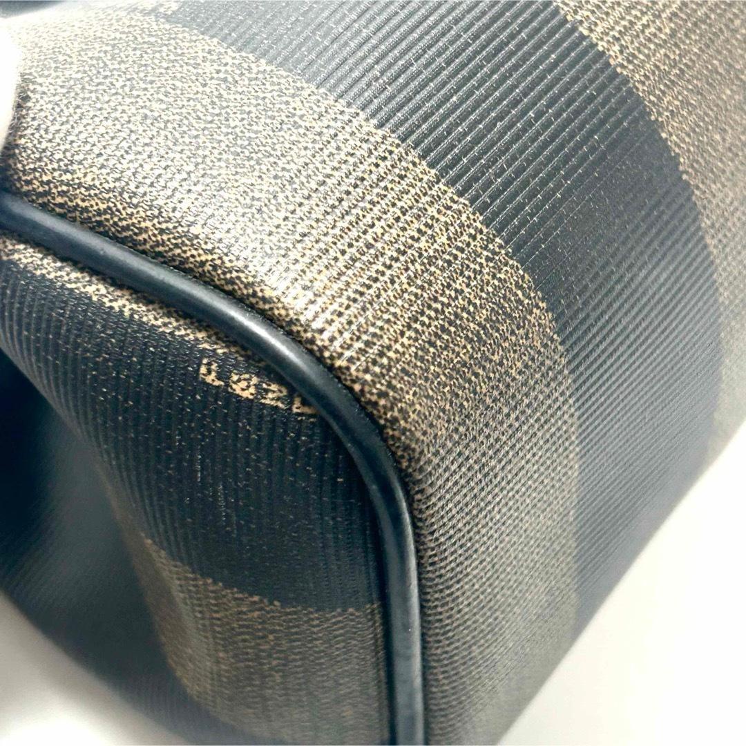 フェンディ　 ペカン　FFロゴ　PVC ハンドバッグ　ミニボストンバッグ