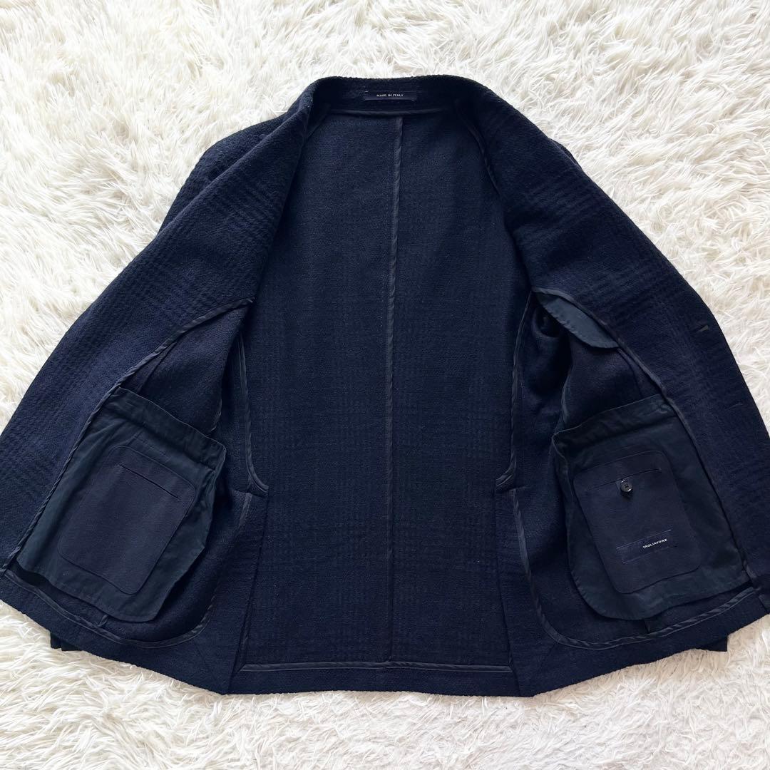 <美品>TAGLIATORE darwin ネイビー ウール ジャケット 50