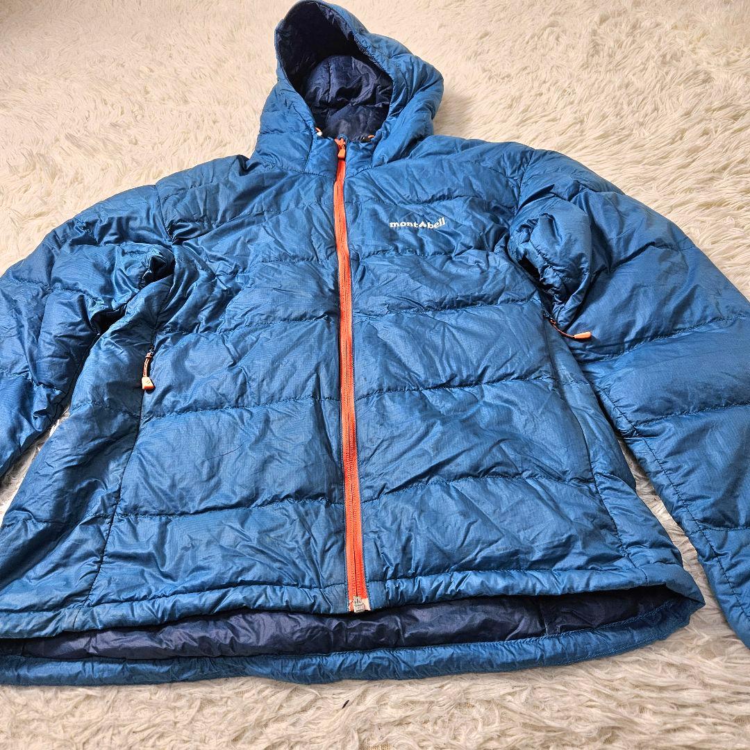 【最安値】mont-bell ライトアルパインダウンパーカ　青　L