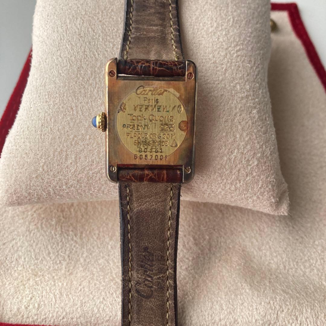 カルティエ　タンク　クォーツ　ヴィンテージウォッチ