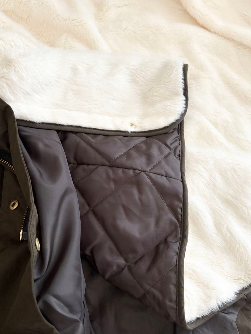 IENA イエナ オリーブ ファー ライナー付き モッズコート