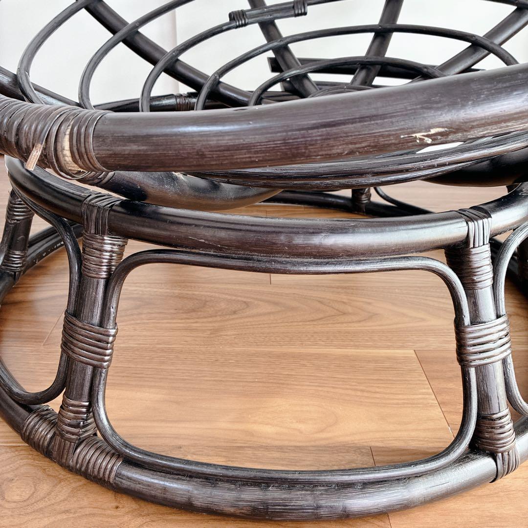 ニトリ リラックスチェア パパサンチェア ラタンチェア【廃盤品/希少カラー】