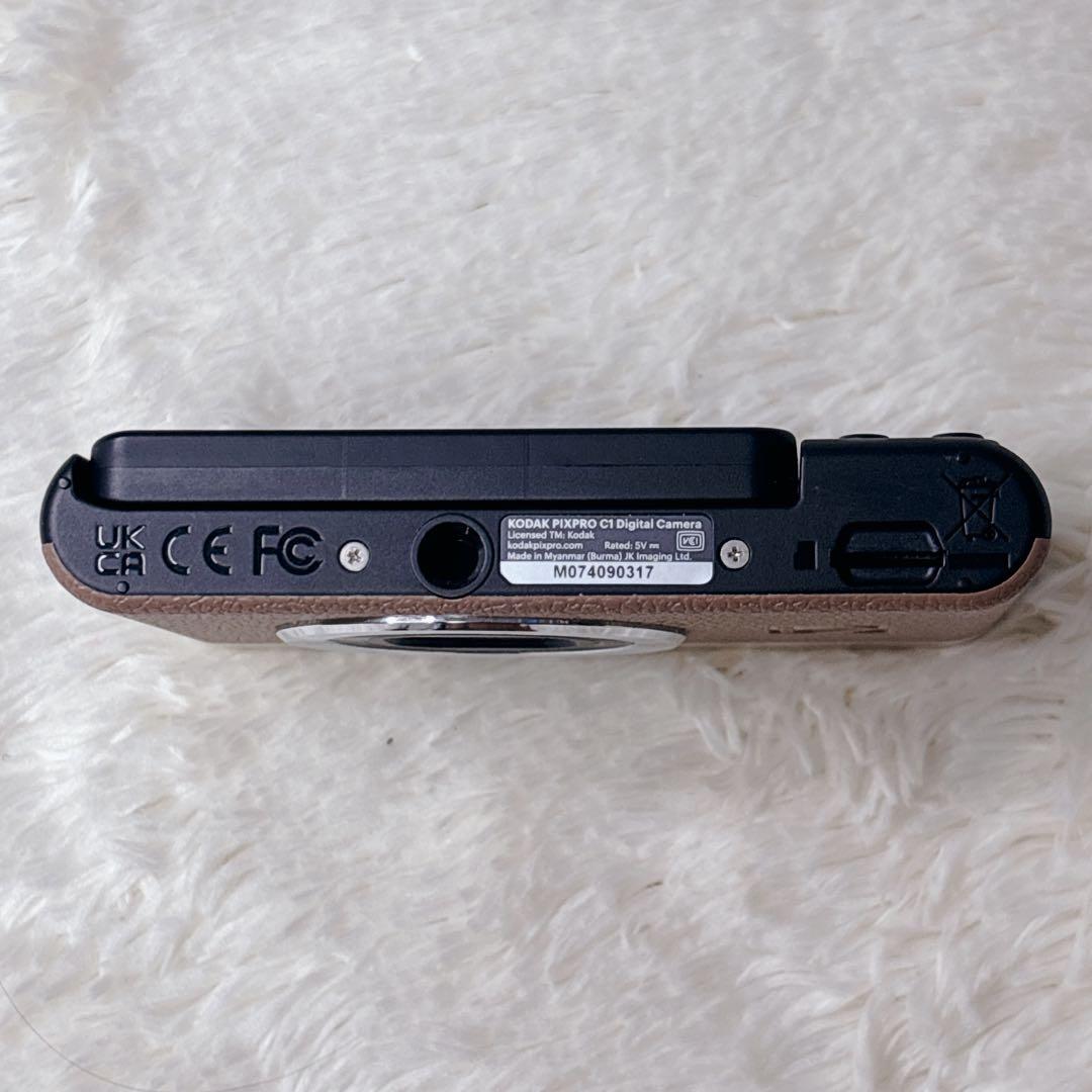 【極美品】 簡単自撮り☆KODAKコダックPIXPRO C1 ブラウンカメラ女子