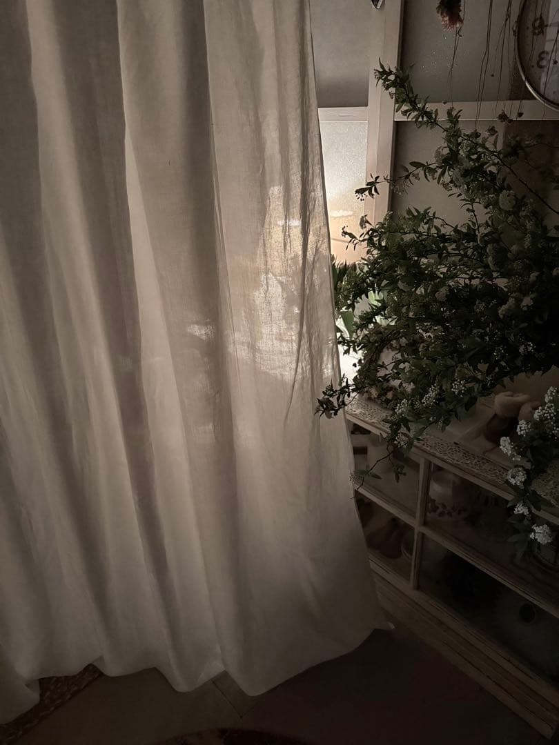 フランスアンティークஐ⋆*モノグラムの透け感が素敵なカーテンஐ⋆*レア❤︎