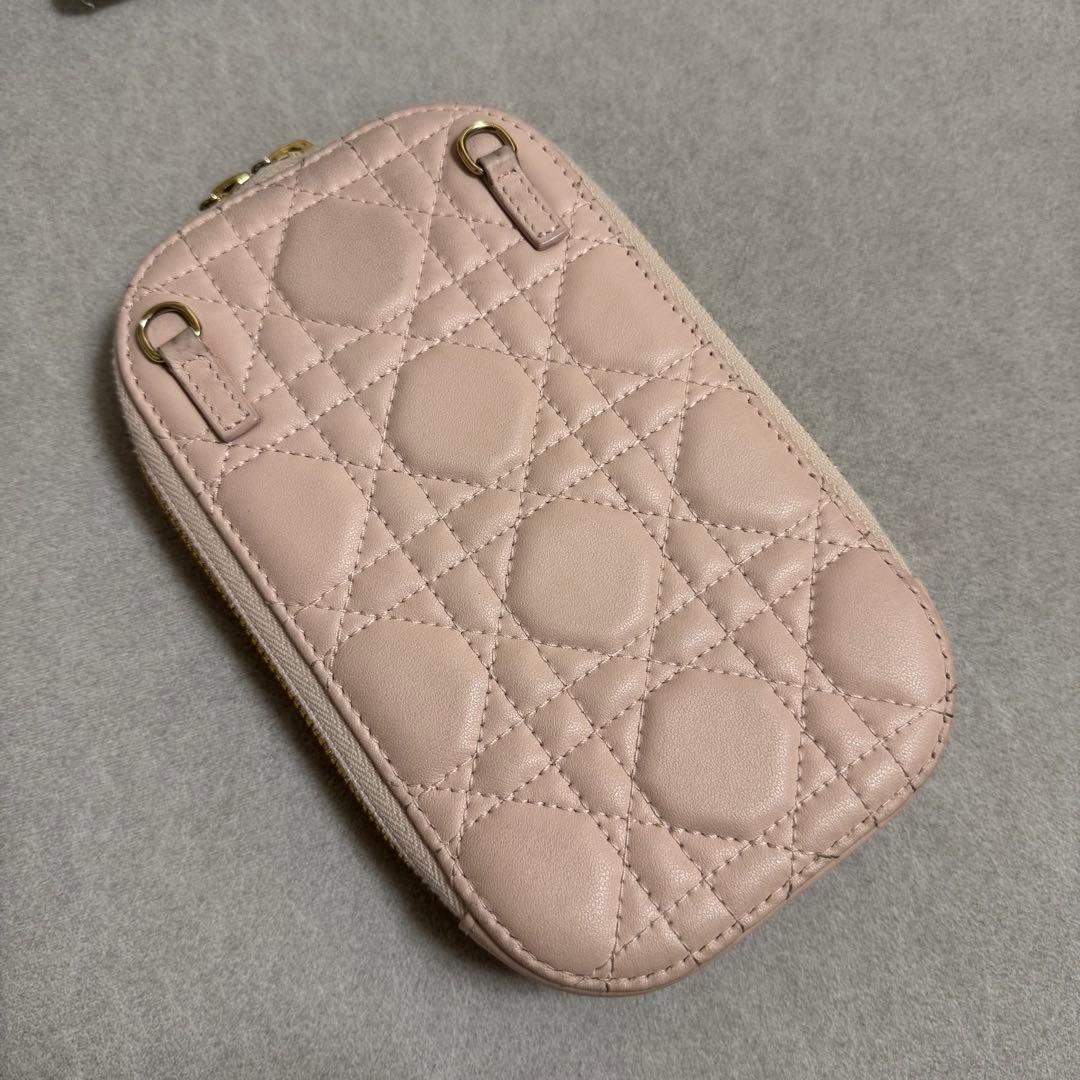 DIOR ディオール フォンホルダー カナージュ ラムスキン