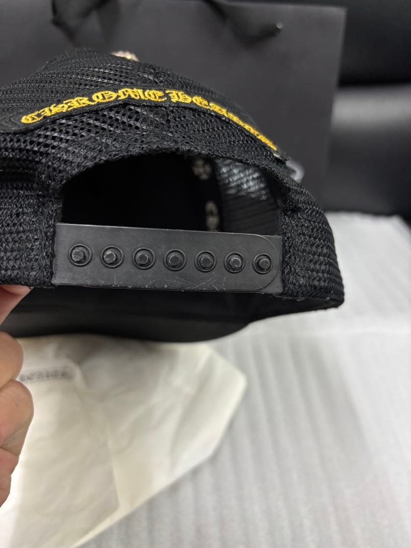 【正規品】クロムハーツキャップ　ブラック　イエロー