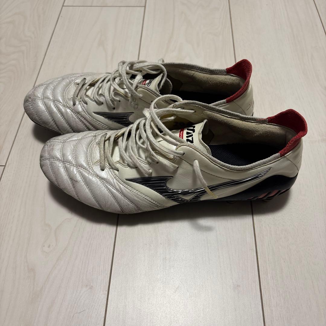 まつさん専用　Mizuno スパイク ホワイト/レッド　モレリアネオ