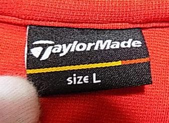 19547　テーラーメイド　メンズ　ポロシャツ　赤　サイズＬ