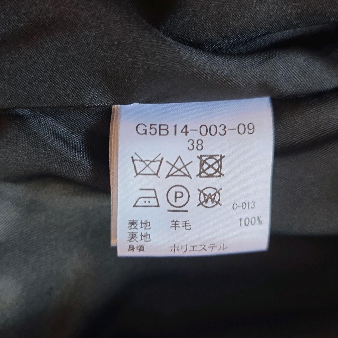 マッキントッシュ ロズリー ピュアラムビーバーステンカラーコート ブラック 38