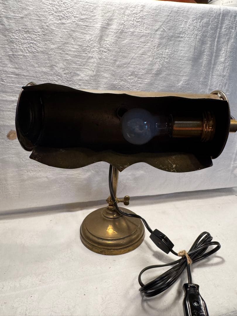 アンティーク真鍮デスクランプ