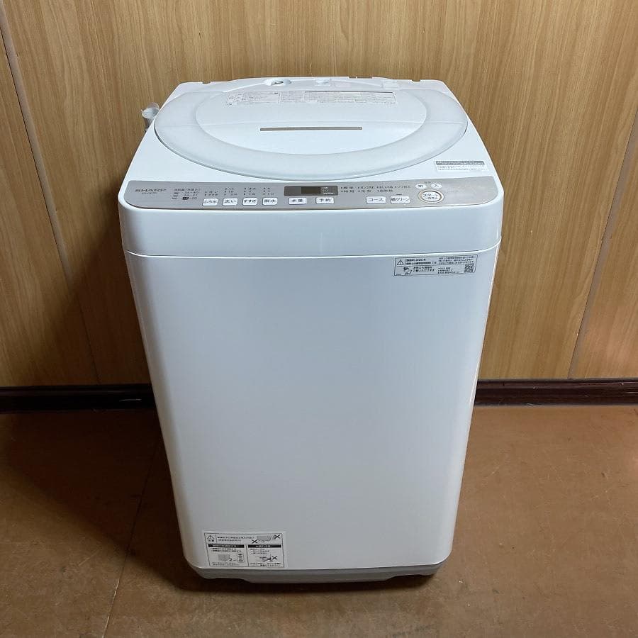 特価■シャープ 7kg 洗濯機 ES-GE7D-W 穴なし槽 2020年製