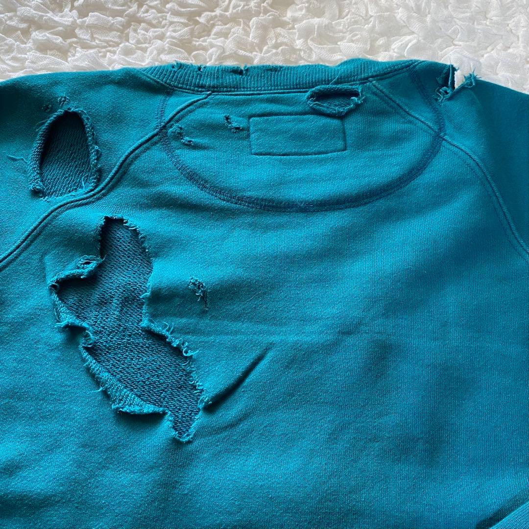 LGBクラッシュ加工SWEATトレーナーY2K人気スウェット希少archive