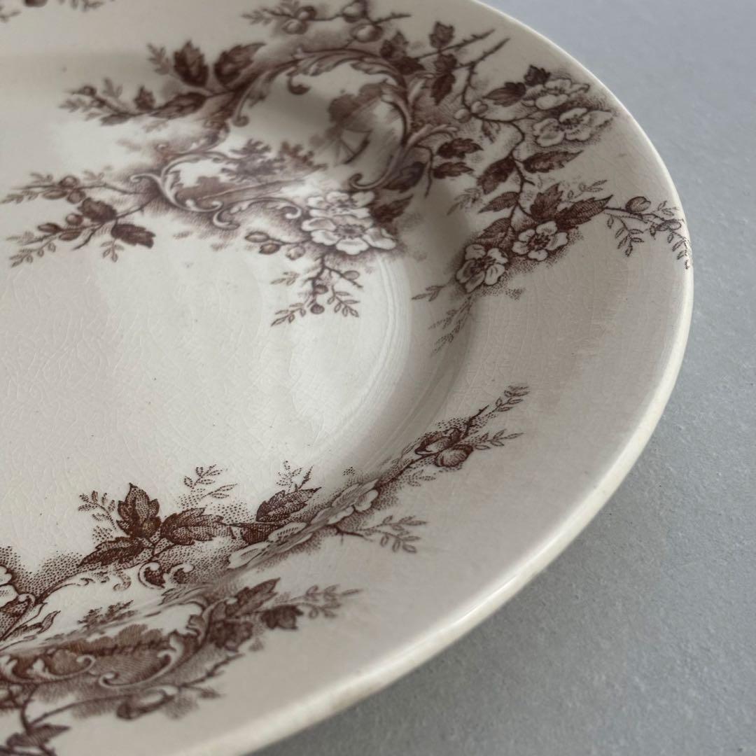 フランスアンティーク ショワジールロワ POMPADOUR ディナープレートC