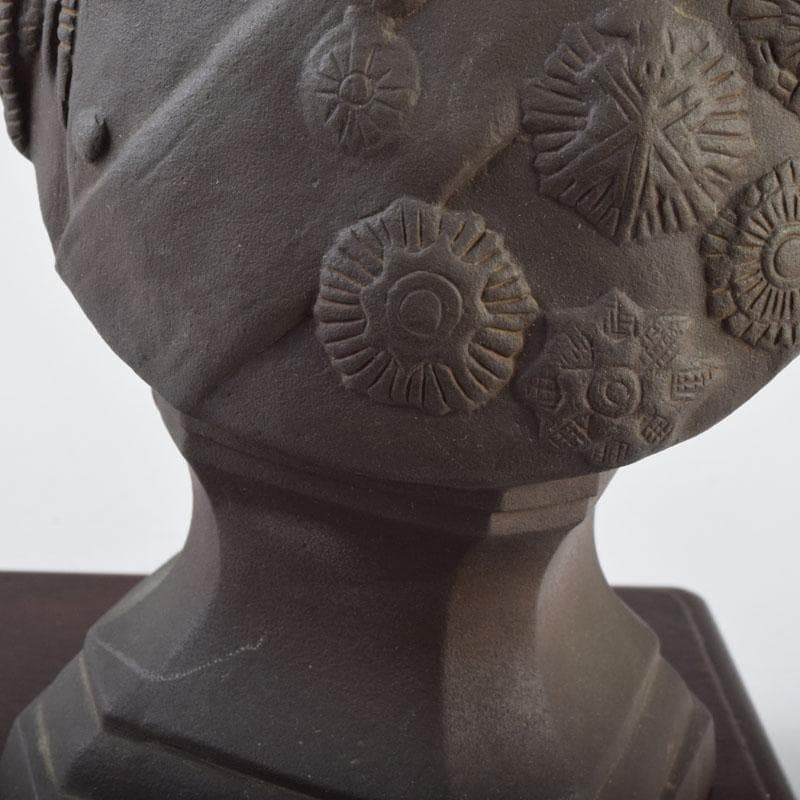 彫刻家　山本瑞雲作　玉定鋳　ブロンズ　東郷元帥像　高さ約23.5cm　V8960