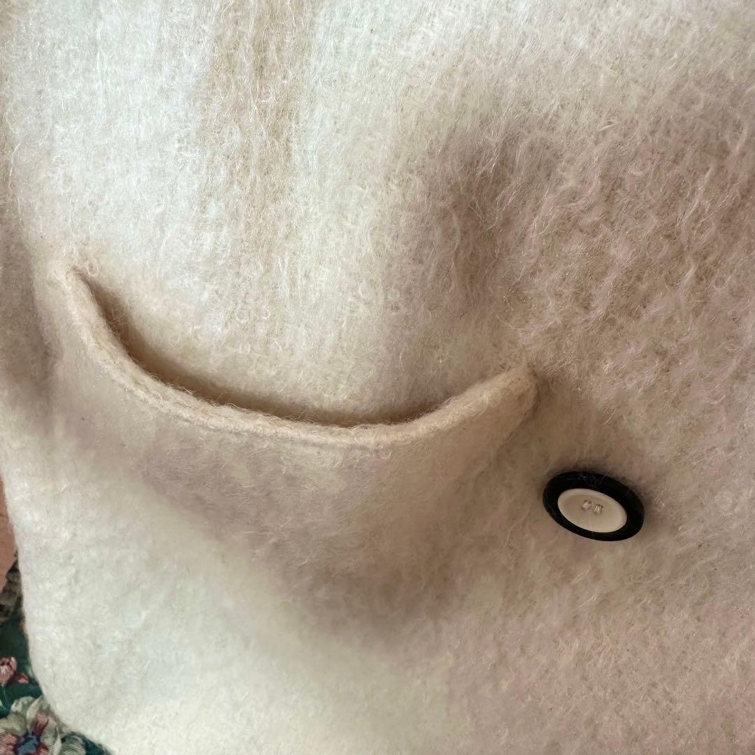 Christian Dior アイボリー ダブルコート ピーコート