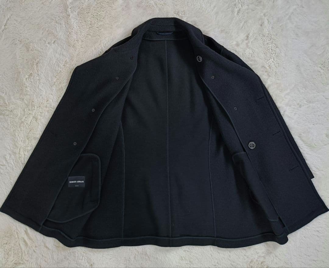 よん極美品 GIORGIO ARMANI ウールコート ピーコート【54