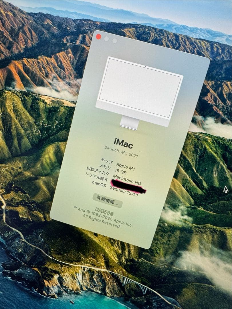 【美品値下】Apple iMac16GB 512GBキーボード・トラックパッド付