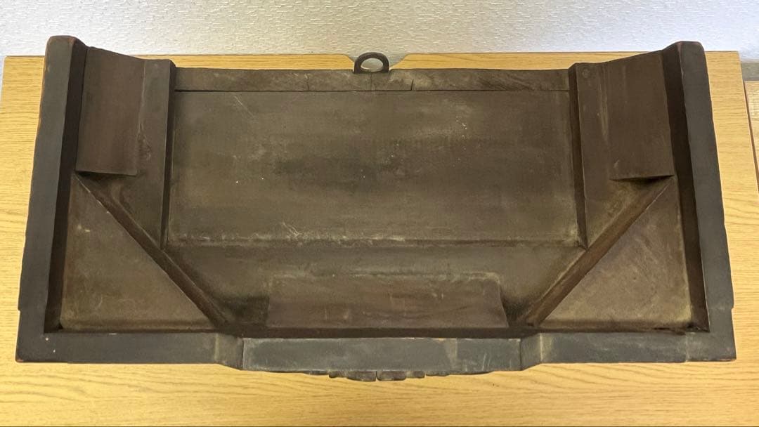 壁掛け振り子時計　SEIKOSHA 木製　アンティーク　レトロ　真鍮文字盤