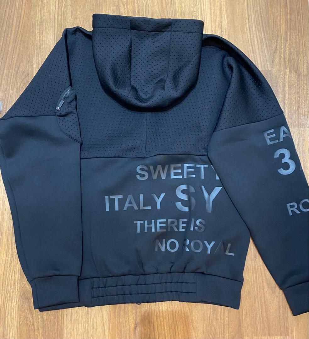 【SY32 SWEET YEARS】メンズ ジップアップパーカーMブラック