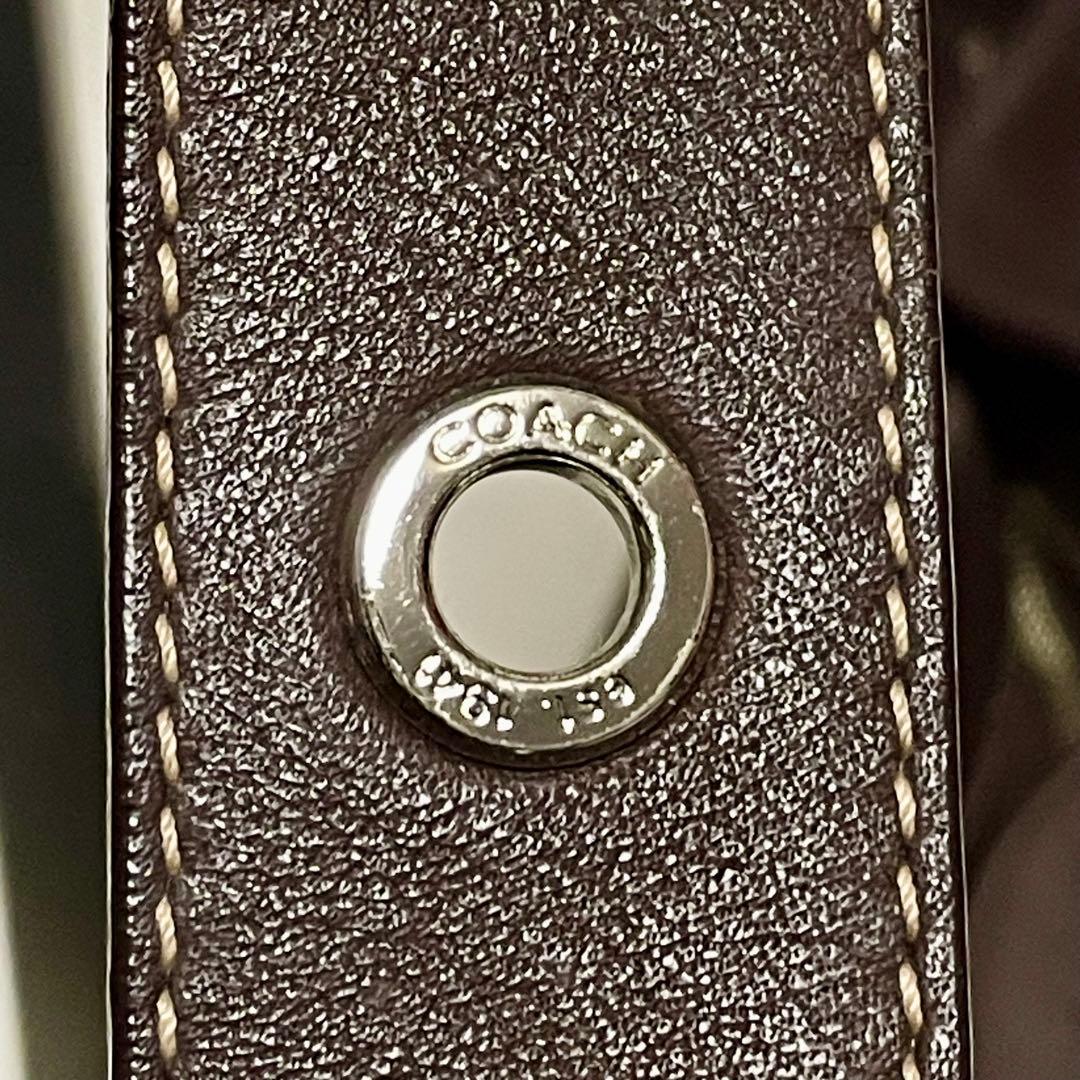 COACH ワンショルダーバッグ レザー タッセル F01417 ブラウン