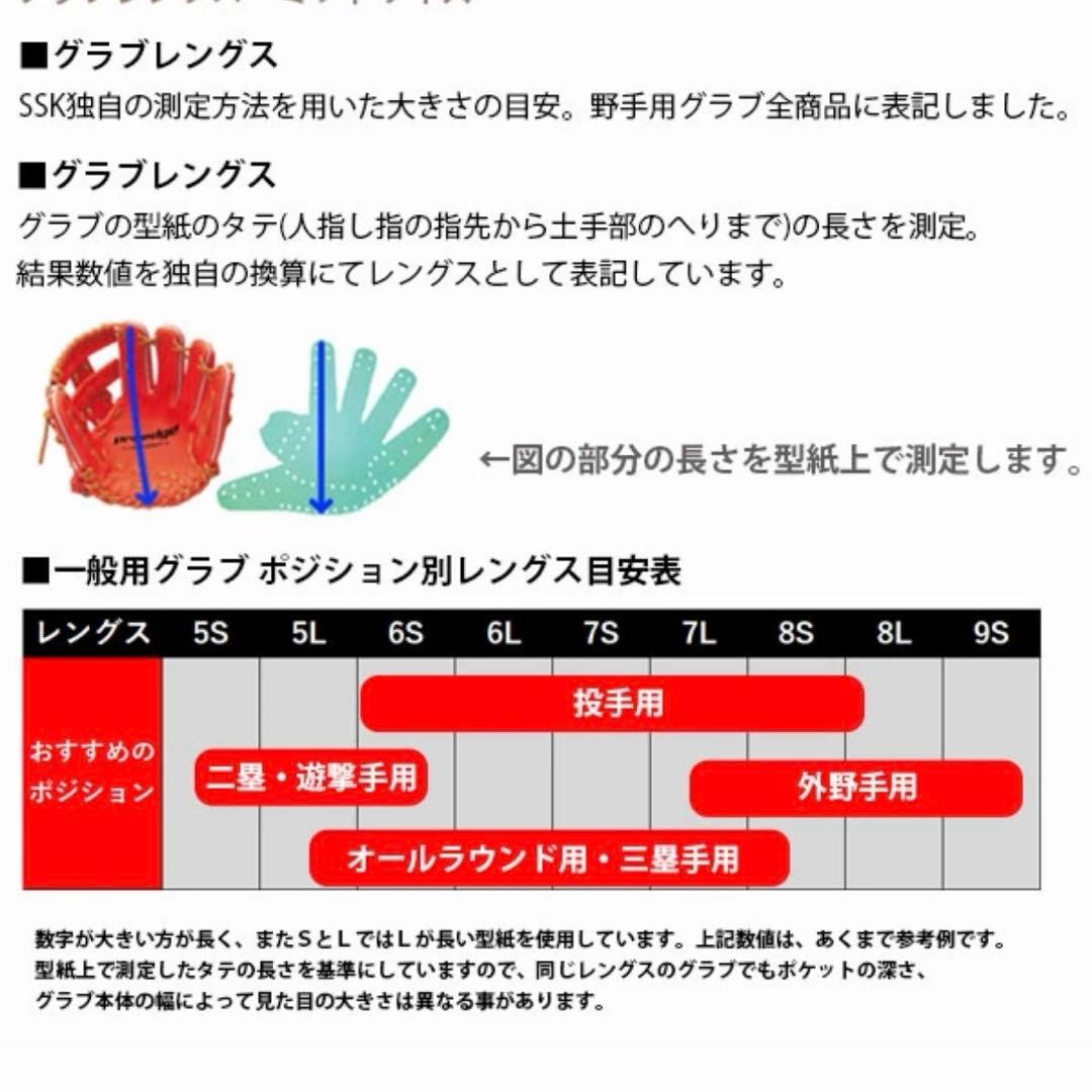 美品　SSK 硬式用 グローブ（グラブ） 内野手用　プロエッジ アドヴァンスド