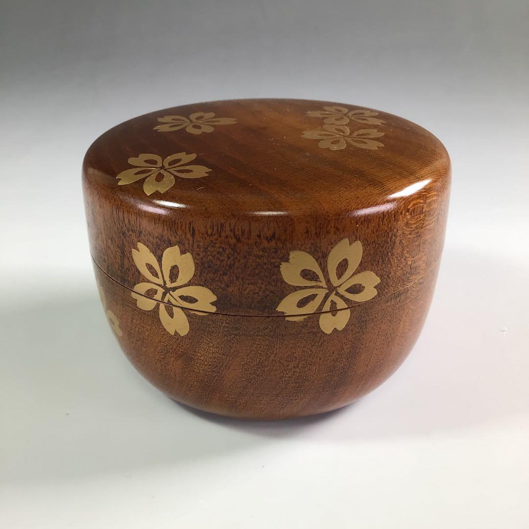 Ｒ３５９　棗　『中村宗悦作』『淡々斎好写』『桜蒔絵』『大堰川棗』　共箱　茶道具