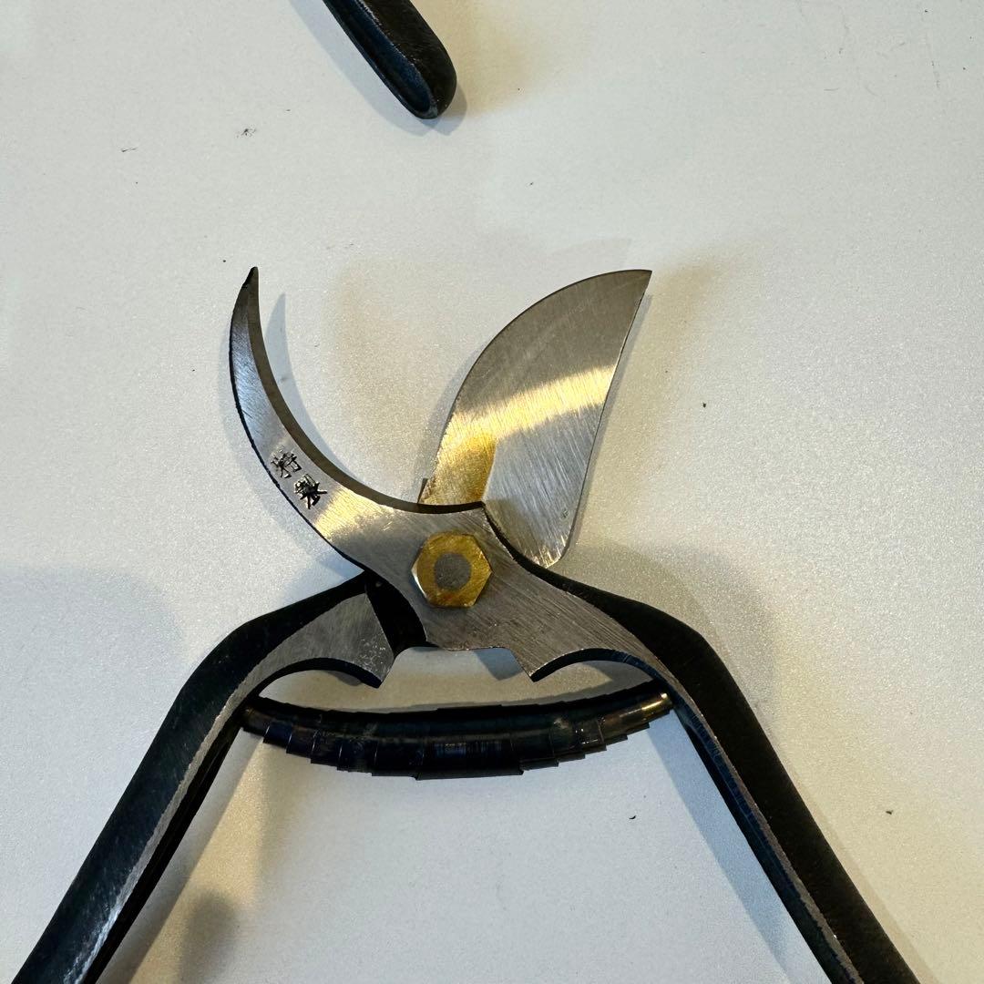 【阿武隈川】剪定鋏 特製 アゴ止式　約18cm 箱付き　6本セット　① ②