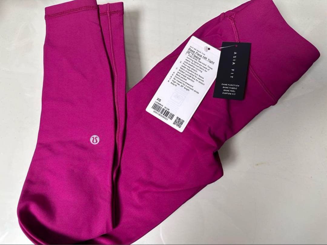 新品 ルルレモン 裏起毛 レギンス アジアフィット Base Pace 26XS