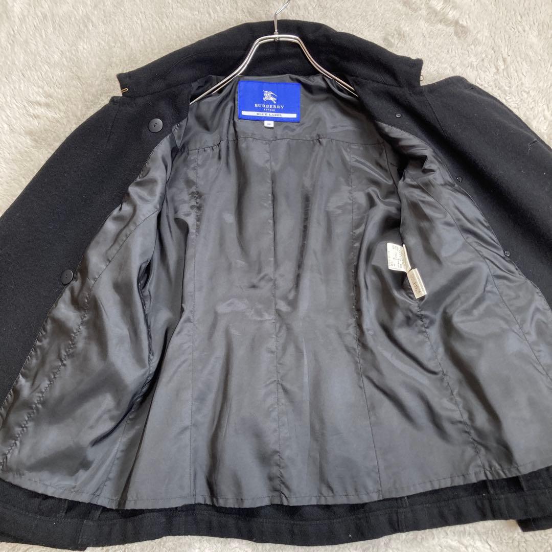 BURBERRY BLUE LABEL　ナポレオンジャケット　ノバチェック　黒