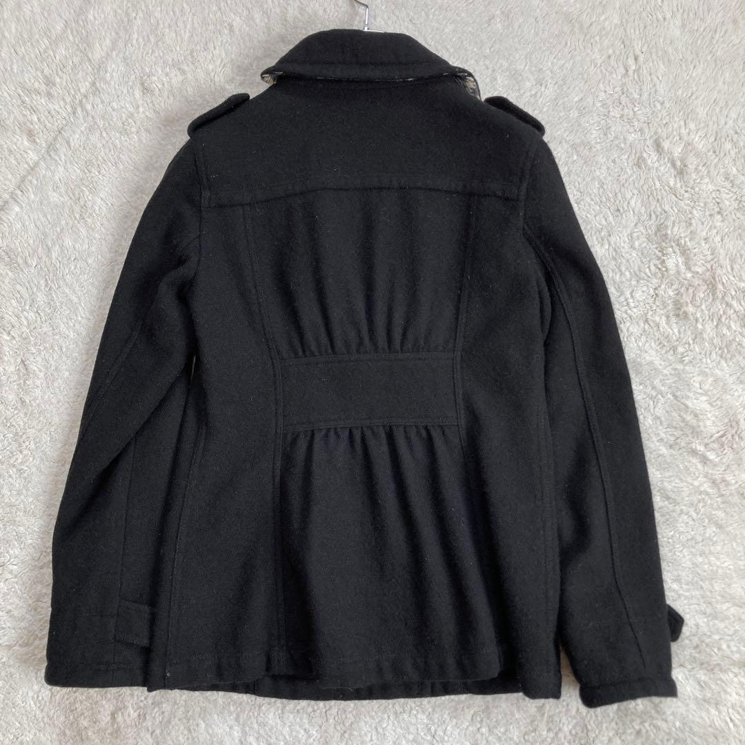 BURBERRY BLUE LABEL　ナポレオンジャケット　ノバチェック　黒
