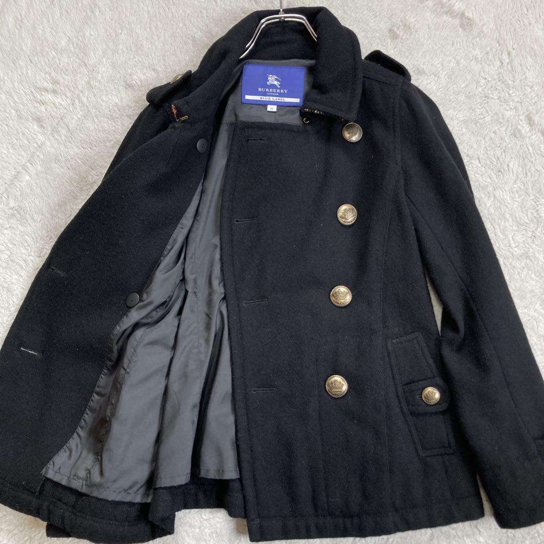 BURBERRY BLUE LABEL　ナポレオンジャケット　ノバチェック　黒