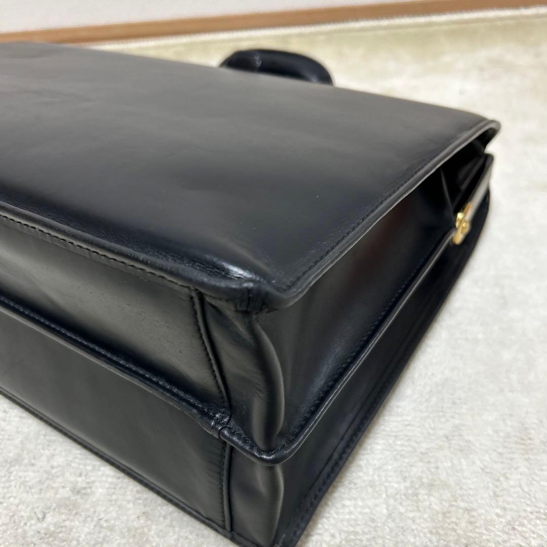 希少　ポーター　PORTER ダレスバッグ　ドクターズバッグ　オールレザー　黒