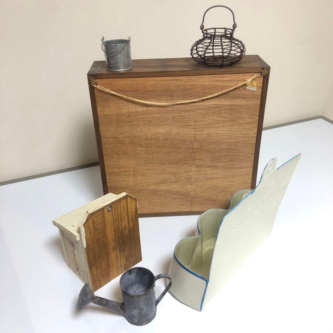 カントリー雑貨　ドライガーデン　ラック　アイアン　ホーロー　ブリキ