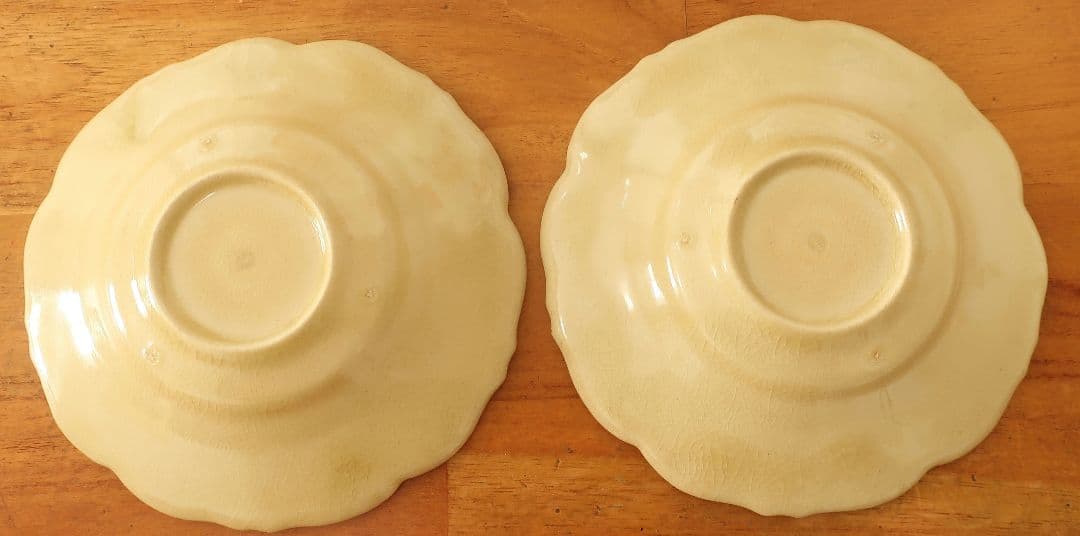 awabi ware アワビウェア 輪花皿S 透明黄色