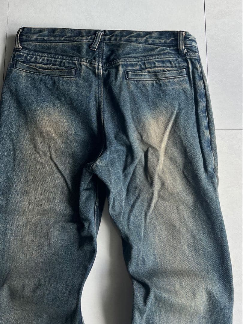 パンツ \"PPFM\" Double Waist Flared Denim